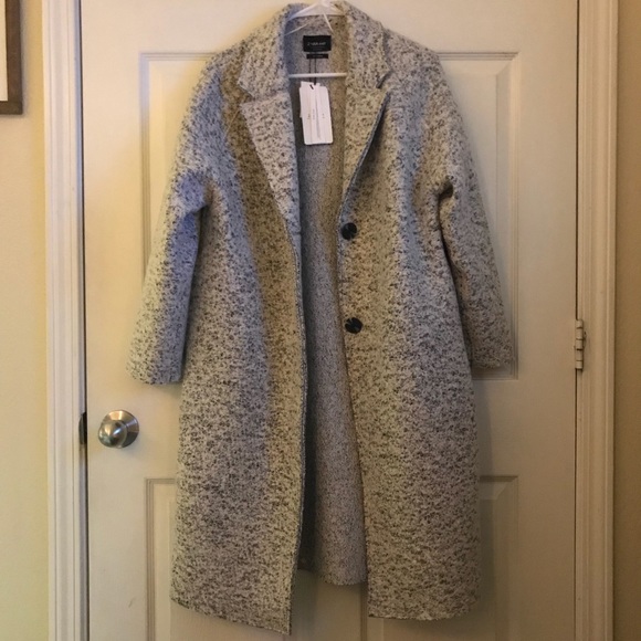 zara knit double button trench coat - Picture 3 of 5